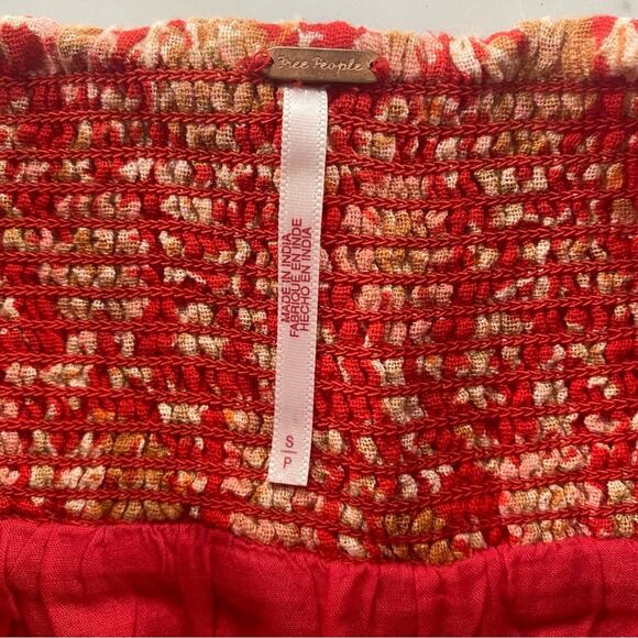 Free People Say It's So Cotton Shorts In Pink Floral Combo Size Small - Picture 10 of 11